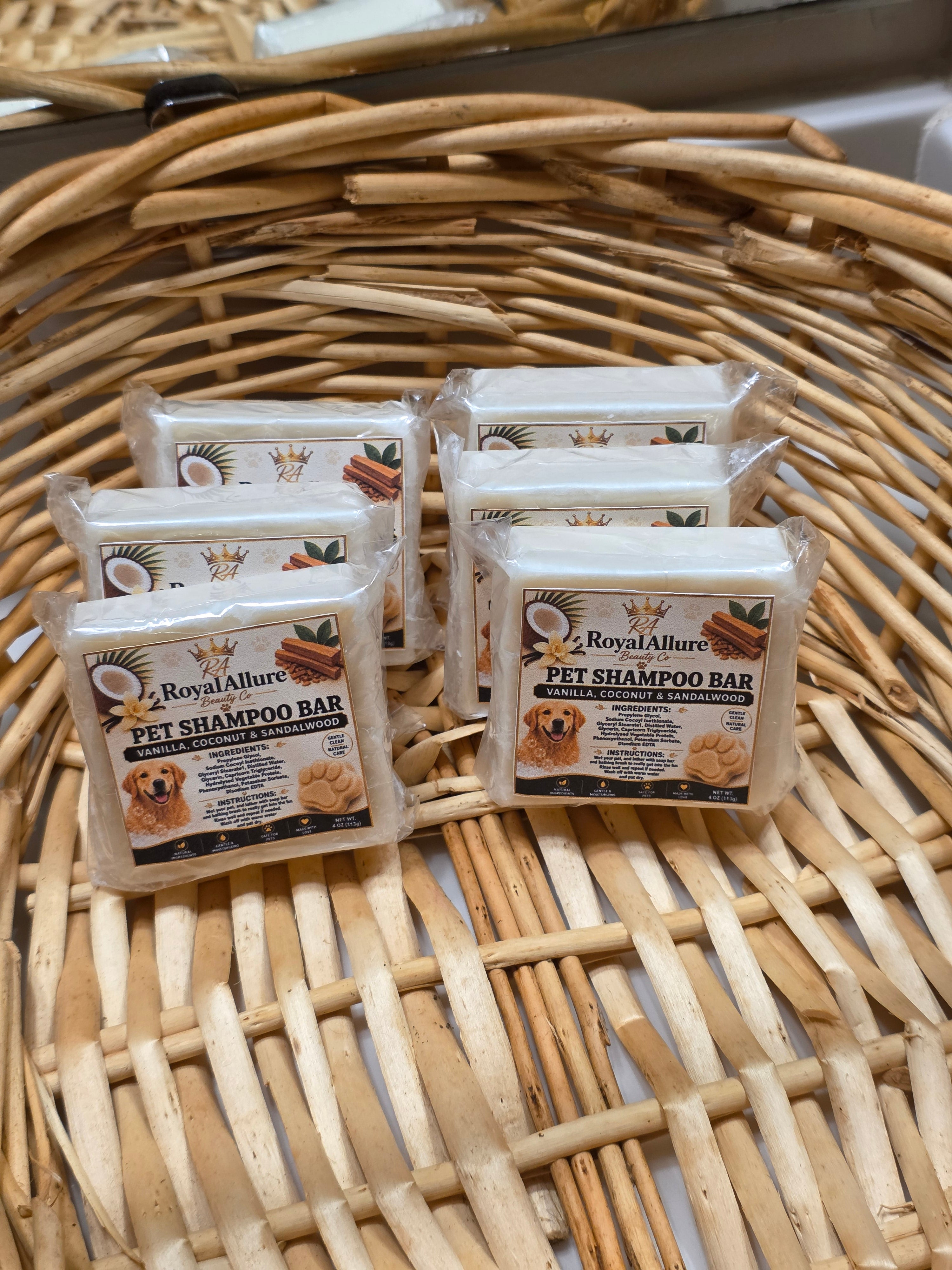 Pet Shampoo Bar-Vanilla,Coconut & Sandalwood