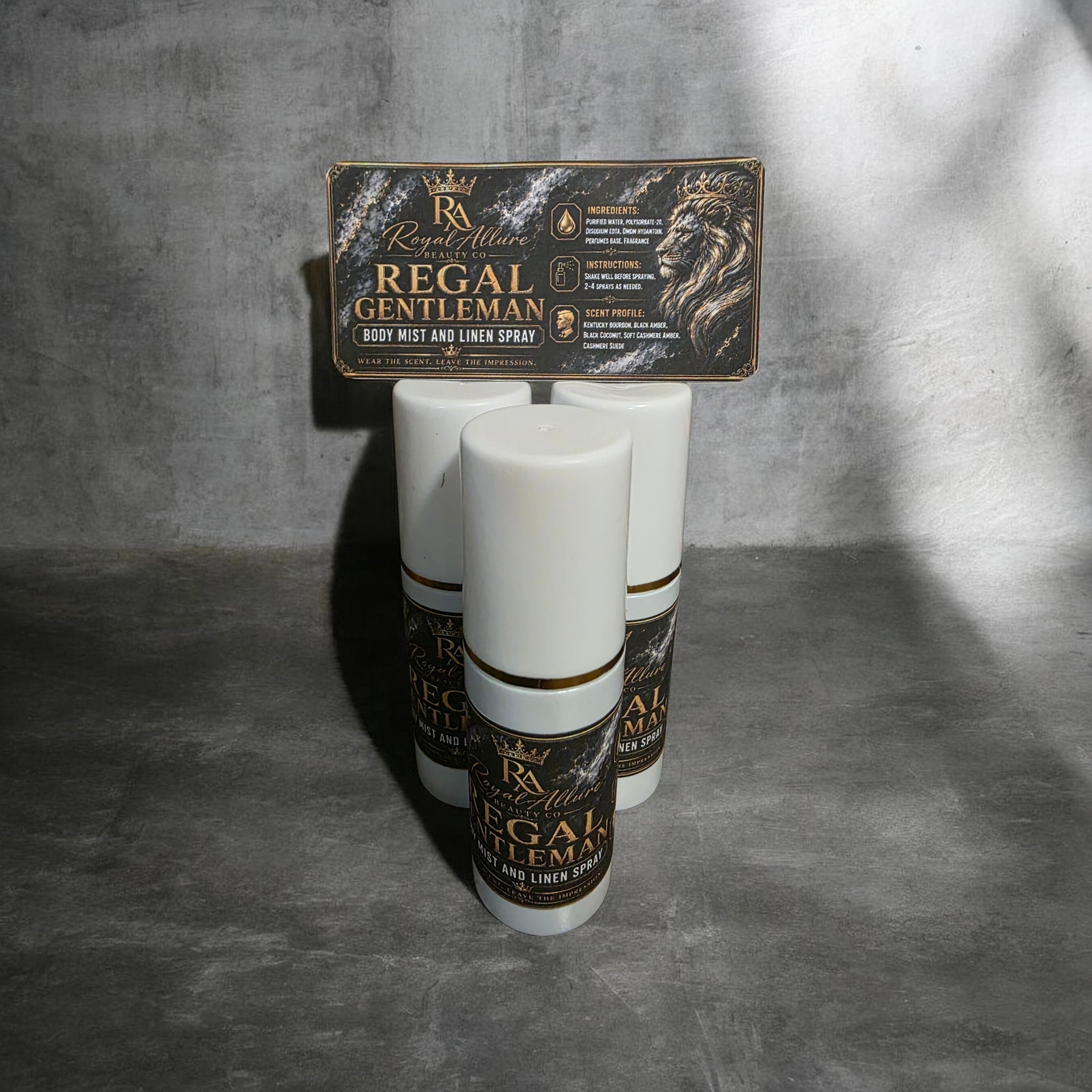 Regal Gentleman body mist and linen spray