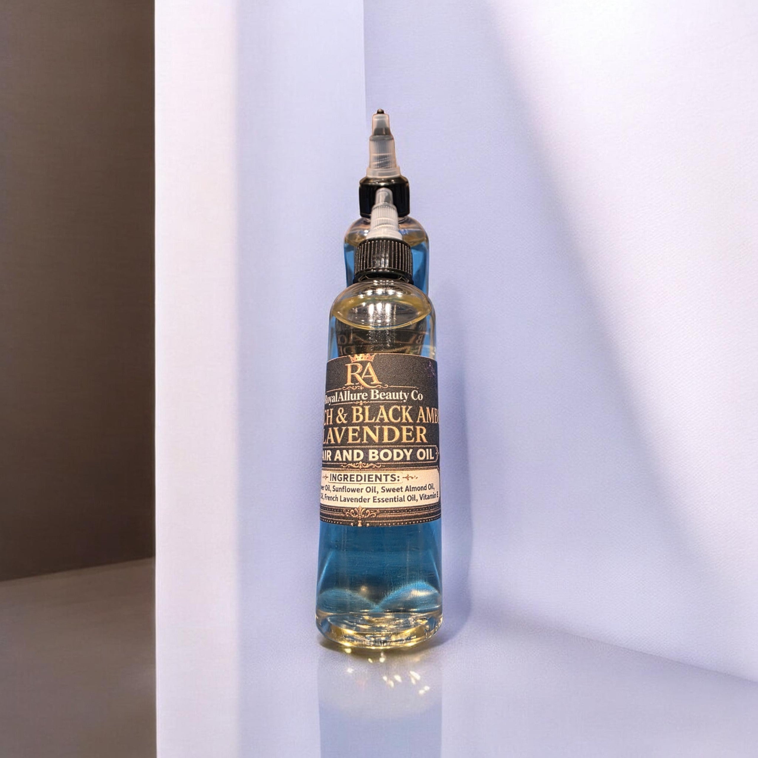 French & Black Amber Lavender Hair & Body Oil