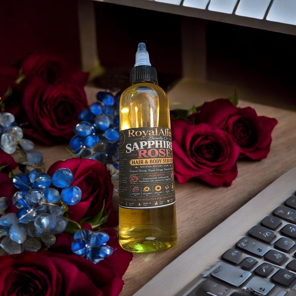 Sapphire Rose hair and body serum