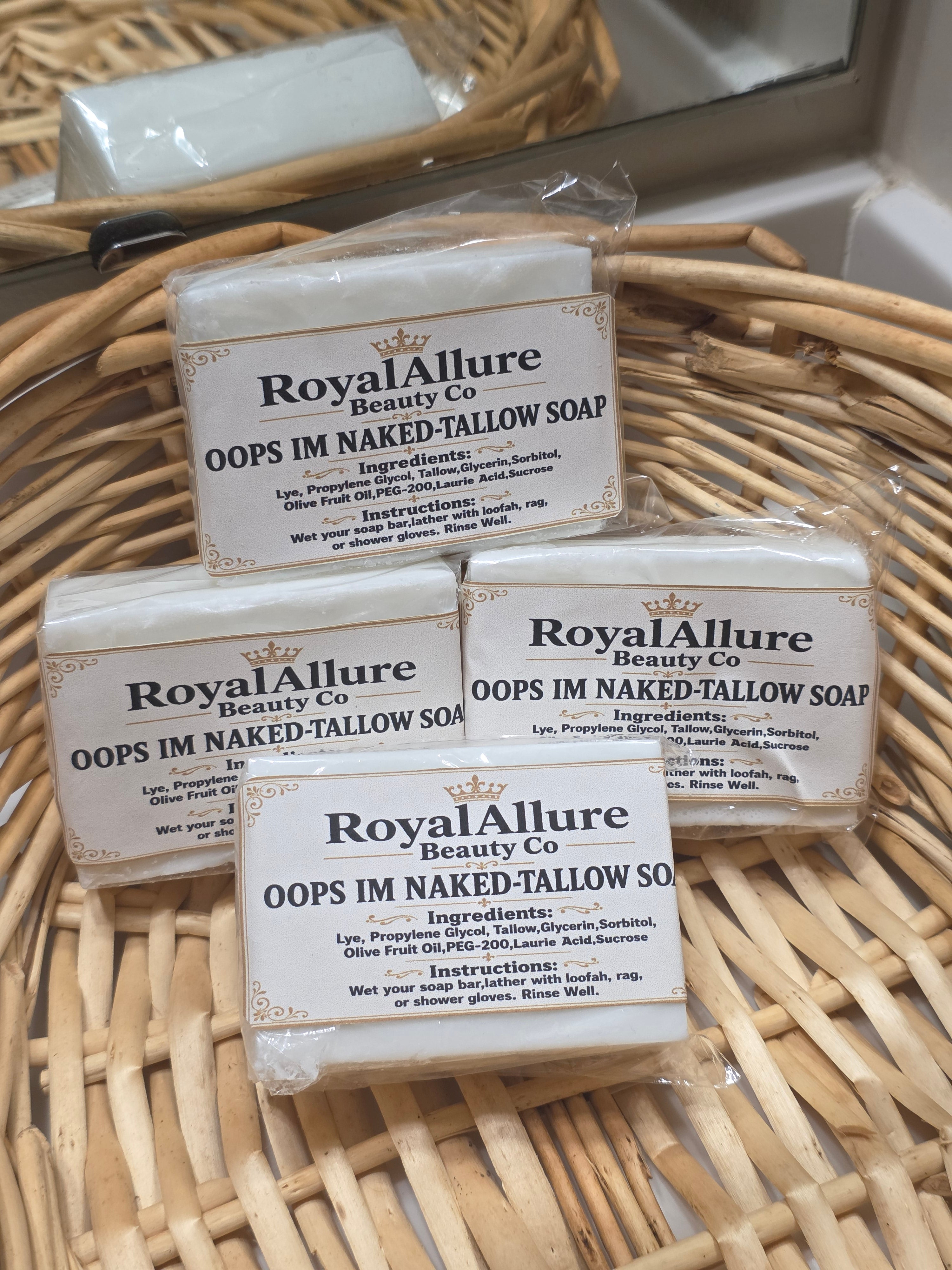 Oops Im Naked-Tallow Soap Bar