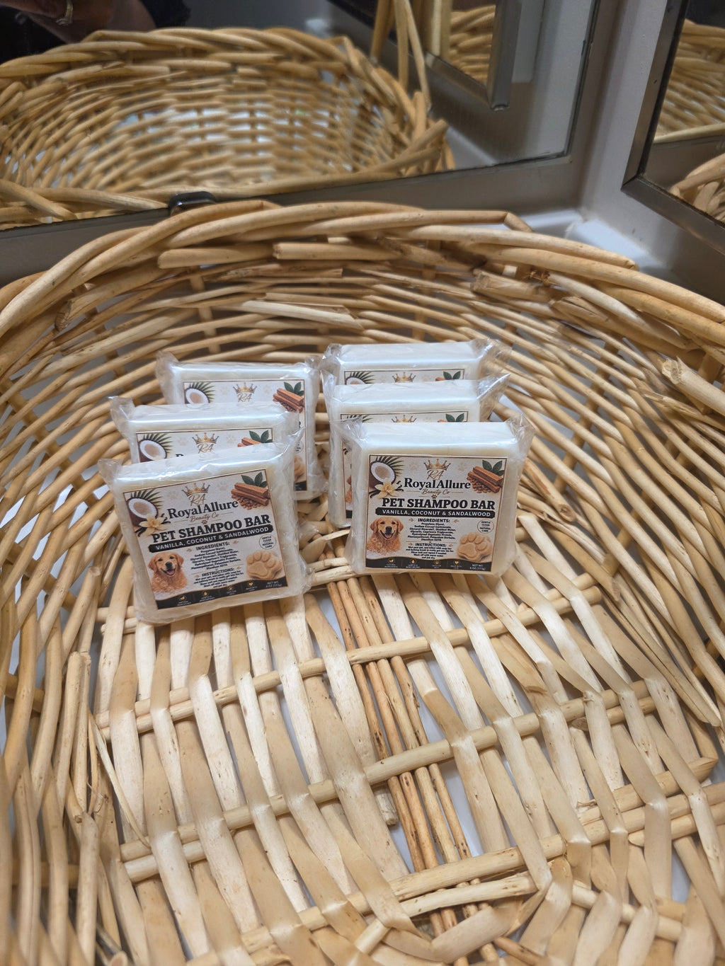Pet Shampoo Bar-Vanilla,Coconut & Sandalwood