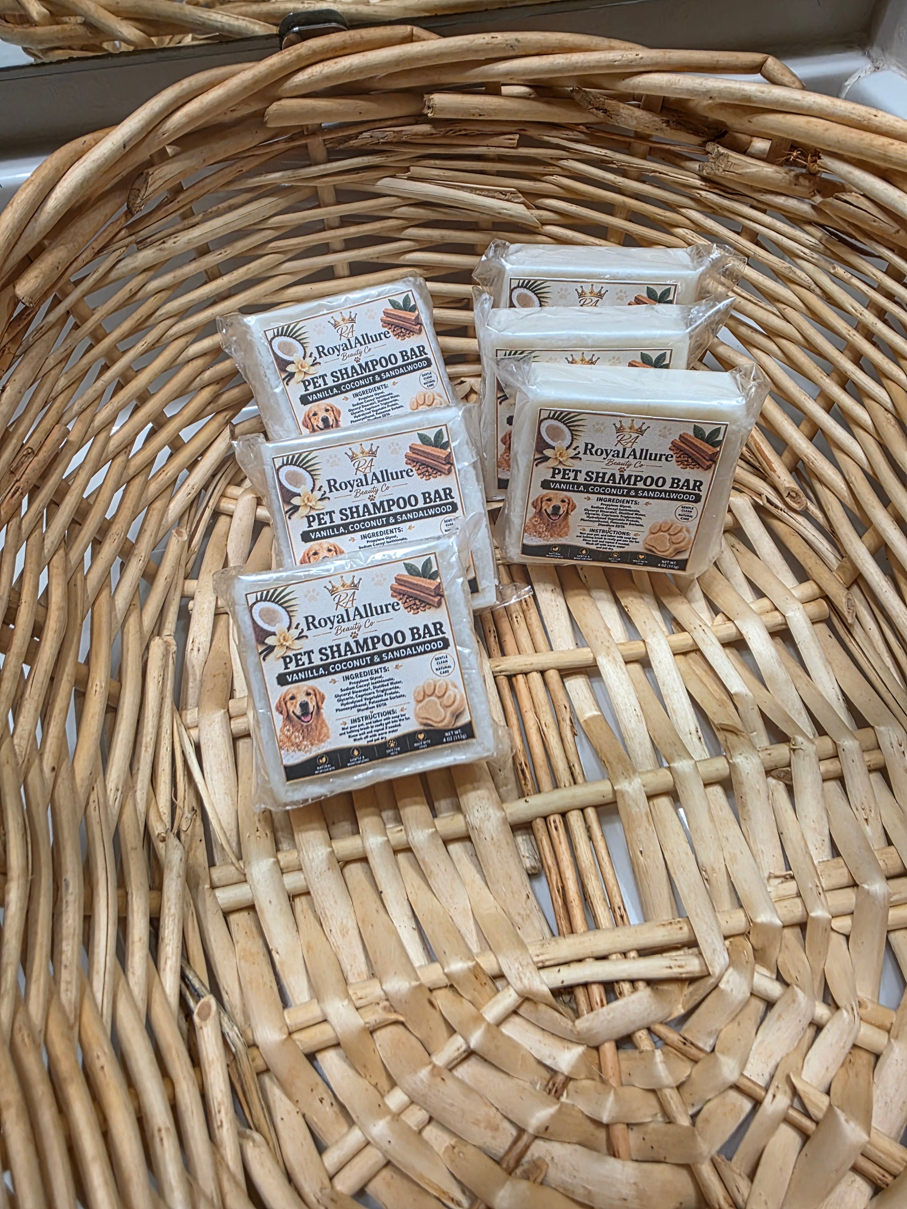 Pet Shampoo Bar-Vanilla,Coconut & Sandalwood